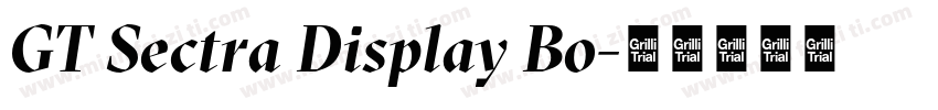 GT Sectra Display Bo字体转换